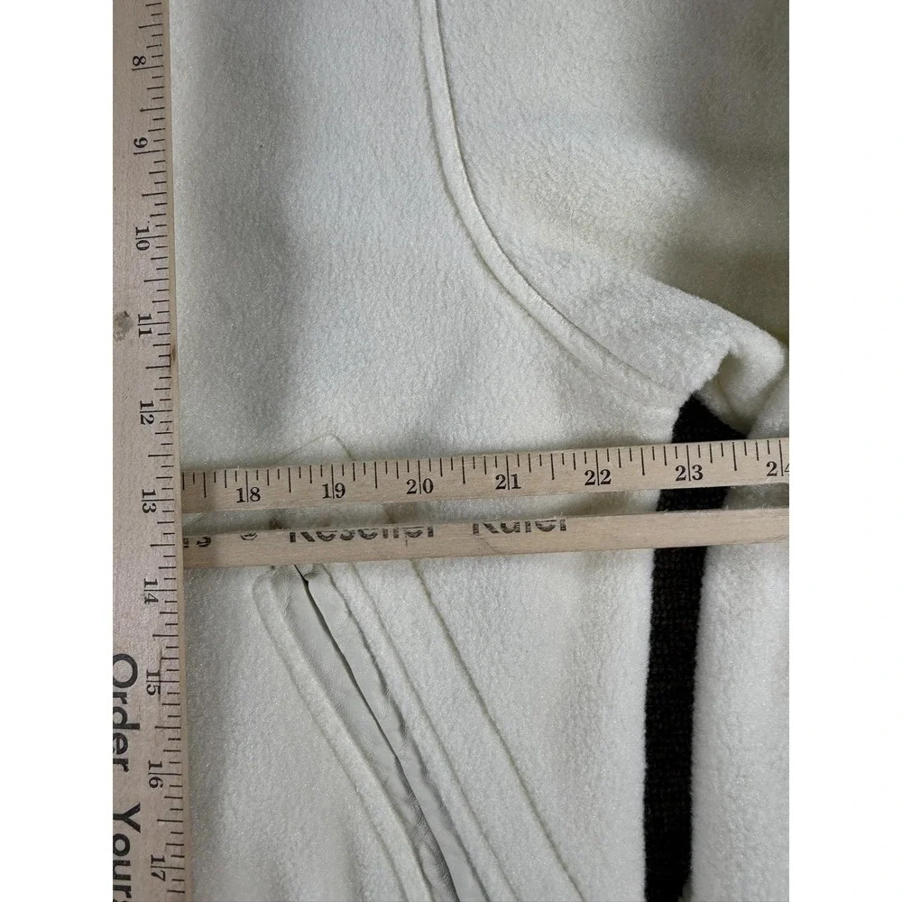 Vintage‎ Polo Ralph Lauren Jacket Mens Medium White Fleece Varsity Tennis USA